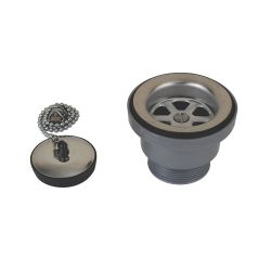 Scandvik Sink Drain with Stopper & Chain | Blackburn Marine